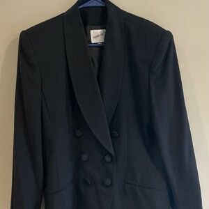 VTG JACQUELINE FERRAR Women 14 Dbl Breasted Jacket Boxy Structured Trendy Y2K